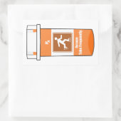 ローラーブレードは私の薬である 長方形シール (バッグ)