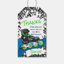 ローラーブレードグランジグリーンバースデーパーティーギフトラベル