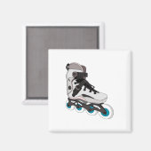 ローラーブレードRollerskates Inline Skates Art マグネット (正面/裏面)