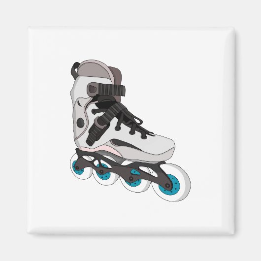 ローラーブレードRollerskates Inline Skates Art マグネット (正面)