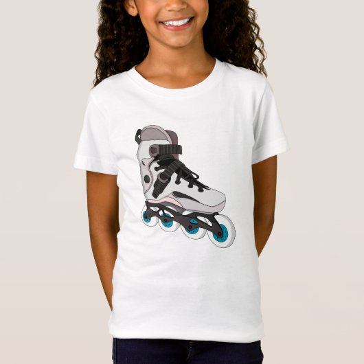 ローラーブレードRollerskates Inline Skates Art Tシャツ (正面)