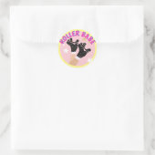 ローラーベモダンースケーターダービースケートで滑るギフト ラウンドシール (バッグ)