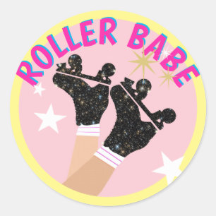 ローラーベモダンースケーターダービースケートで滑るギフト ラウンドシール