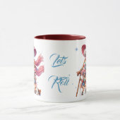 ローラーベーブグラニー – カスタマイズ可能なマグピンクハット マグカップ (中央)