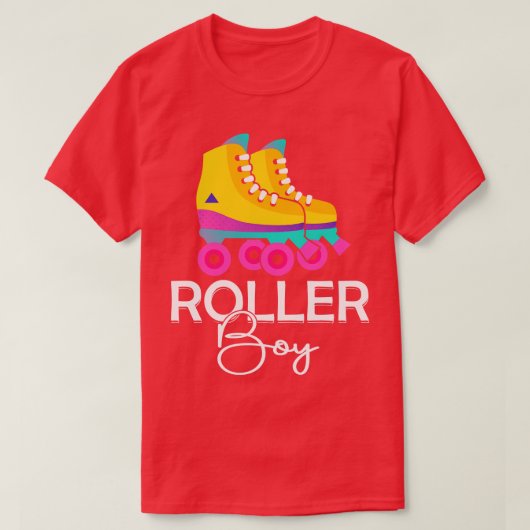 ローラーボーイズローラースケートおもしろいギフト Tシャツ (デザイン正面)
