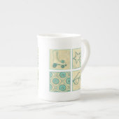 ローラーリンクウッドブロックスケッチバイチャリティーザリス ボーンチャイナマグカップ (正面右)