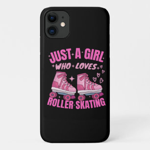 ローラー大好きな女の子だけのスケートで滑る iPhone 11 ケース