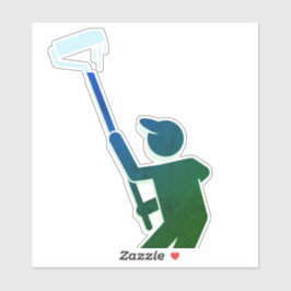 ローラー絵を描ステッカー付き画家 シール