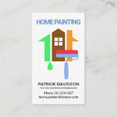 ローラー絵画ブラカラフルシの自宅請負業者 名刺 (正面)