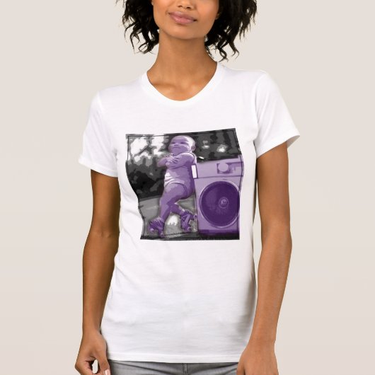 ローラー赤ちゃんの面白い可愛いTシャツ Tシャツ (正面)