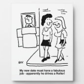 「ローラー」を駆動する日付を待つおもしろい フォトプラーク (正面)