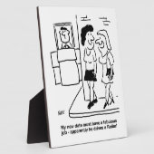 「ローラー」を駆動する日付を待つおもしろい フォトプラーク (側面)