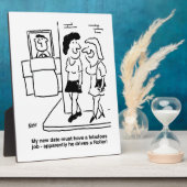 「ローラー」を駆動する日付を待つおもしろい フォトプラーク (側面)