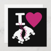 ローラー スケートが大好き 招待状 (正面/裏面)