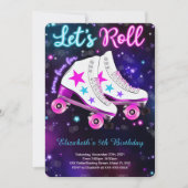 ローラー スケートのご招待 招待状 (正面)