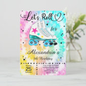 ローラー スケートのご招待 招待状 (スタンド正面)