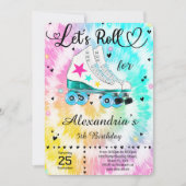 ローラー スケートのご招待 招待状 (正面)