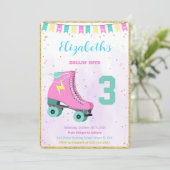 ローラー スケートの招待状 招待状 (スタンド正面)