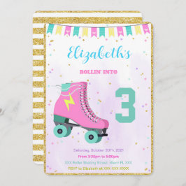 ローラー スケートの招待状 招待状
