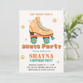 ローラー スケートの誕生日 招待状 (スタンド正面)