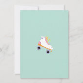 ローラー スケート女子 誕生日パーティー招待状 招待状 (裏面)