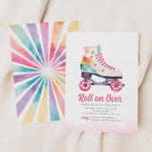 ローラー スケート ガール 誕生日パーティー 招待状
