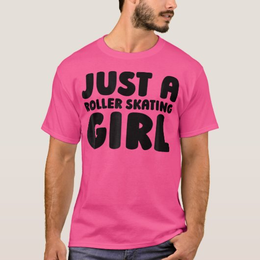 ローラー スケート スケーター ローラー スケーティング Tシャツ (正面)