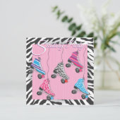 ローラー スケート パーティーの招待状 招待状 (スタンド正面)