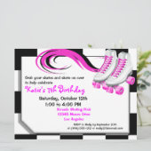 ローラー スケート パーティー カスタム インビテーション (スタンド正面)