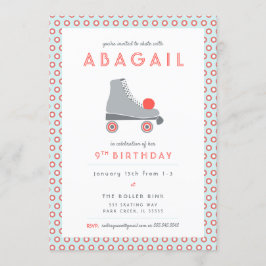 ローラー スケート パーティー 招待状