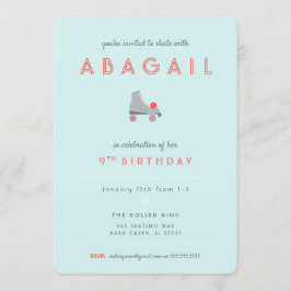 ローラー スケート パーティー 招待状