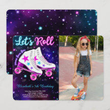 ローラー スケート フォト 招待状