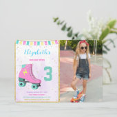 ローラー スケート フォト 招待状 (スタンド正面)