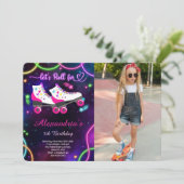 ローラー スケート フォト 招待状 (スタンド正面)