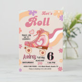 ローラー スケート レッツ ロール 誕生日 招待状 (スタンド正面)