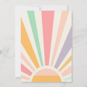 ローラー スケート レトロ グルーヴィー 誕生日パーティーⅠ 招待状 (裏面)