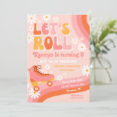 ローラー スケート 誕生日 招待状 | レトロ スケート (スタンド正面)