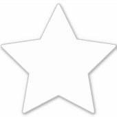 ローラー・ダービー ジャンマー 白い星 ビニールステッカー シール (正面)