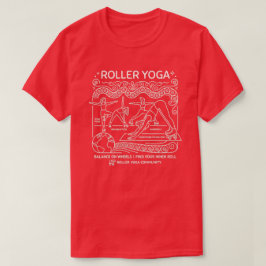 ローラー ヨガ!ヨガ ユーモア ダーク オプション Tシャツ