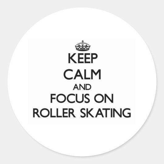 ローラ保ーのスケートで滑るに集中 ラウンドシール (正面)