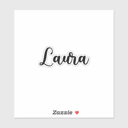 ローラ名 – 手書き書 シール (シート)