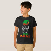 ローラ小妖精や小人クリスマスおもしろいクリスマス Tシャツ (正面フル)