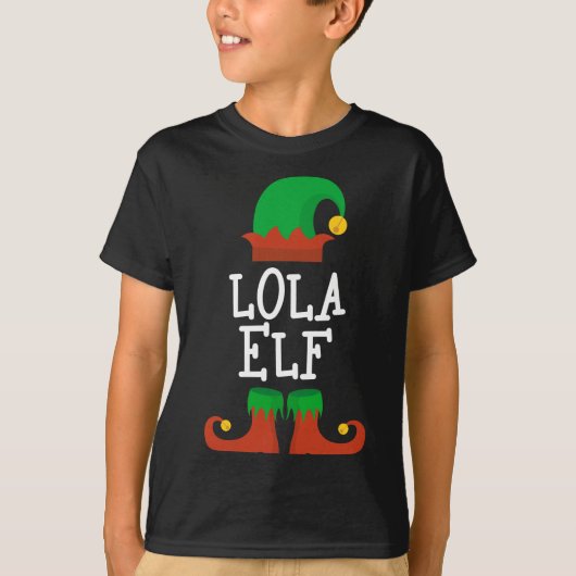 ローラ小妖精や小人クリスマスおもしろいクリスマス Tシャツ (正面)