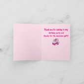 ローラ感謝していースケー来ト(パーティー/ギフト) サンキューカード (内部)