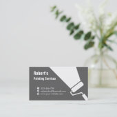 ローラ絵を描ーブラシ絵画ルエットのサービスバ 名刺 (スタンド正面)