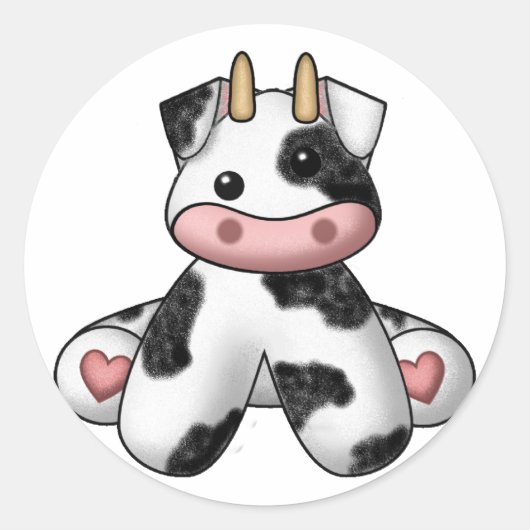 ローラ詰まった牛 ラウンドシール (正面)