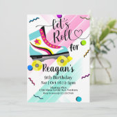 ローラ転がースケートで滑る招待状80のローラー 招待状 (スタンド正面)