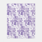 ローラ'96グリッドパターン フリースブランケット (正面)