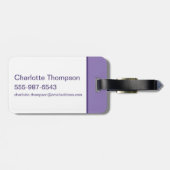 ローラ'96グリッドパターン ラゲッジタグ (裏面横)