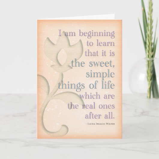 ローラ・インガルス・ワイルダーのバースデー・カード カード (正面)